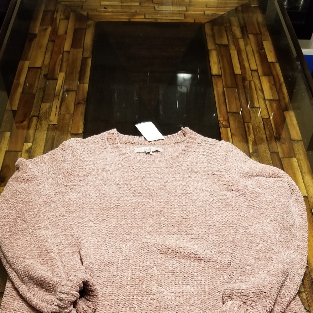 Salmon color Chenille sweater by Ann taylor Loft